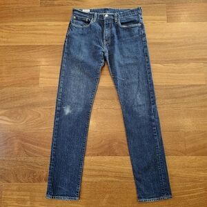 Levi's 502 Premium Jeans Stretch Denim Dark Wash Taper Fit Mens 31x34(33)